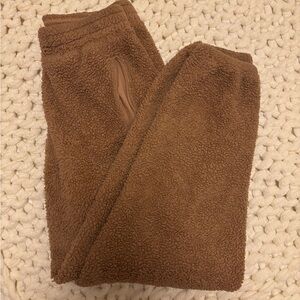 Aerie Brown Sherpa Pants